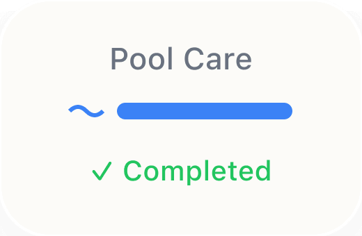 Pool Care card