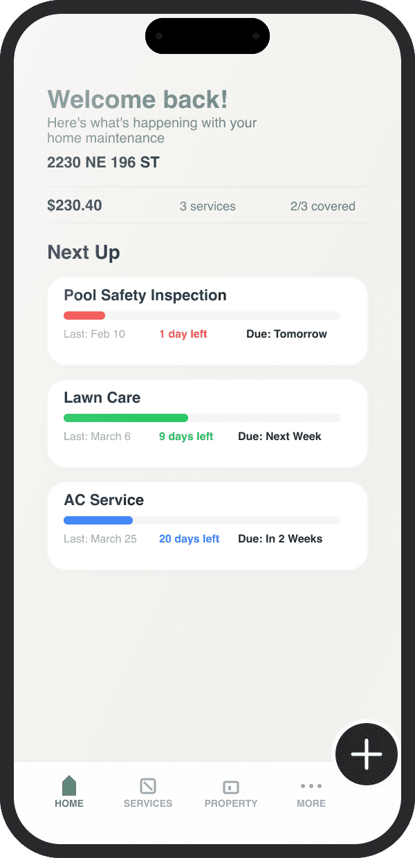 Maintly app on iPhone
